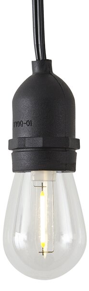 Bambusový světelný řetěz se zástrčkou 8m vč. LED 10 světel IP44 - Ibiz