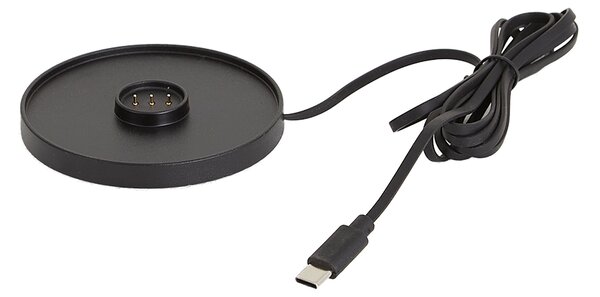 Venkovní stolní lampa černá dobíjecí vč. nabíjecí stanice IP65 - Grill