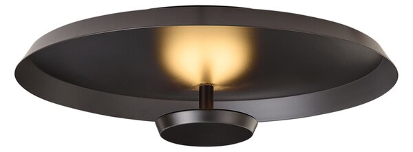 Moderní stropní svítidlo matně černé vč. LED s 3-stupňovým stmíváním - Sombra