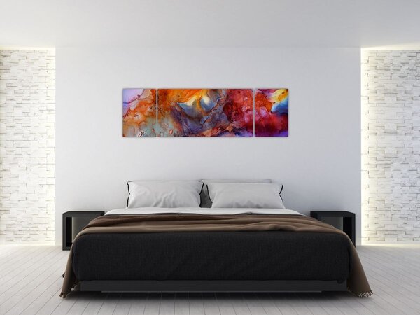 Obraz - Abstraktní inkoustové umění (170x50 cm)
