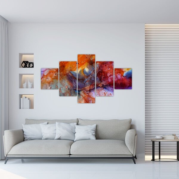 Obraz - Abstraktní inkoustové umění (125x70 cm)