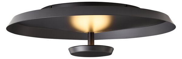 Moderní stropní svítidlo matně černé vč. LED s 3-stupňovým stmíváním - Sombra