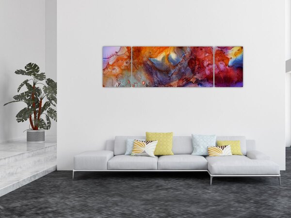 Obraz - Abstraktní inkoustové umění (170x50 cm)