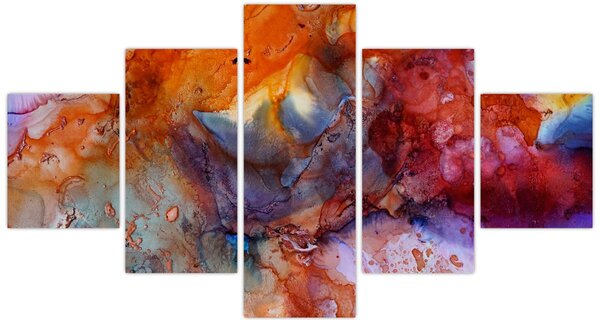 Obraz - Abstraktní inkoustové umění (125x70 cm)