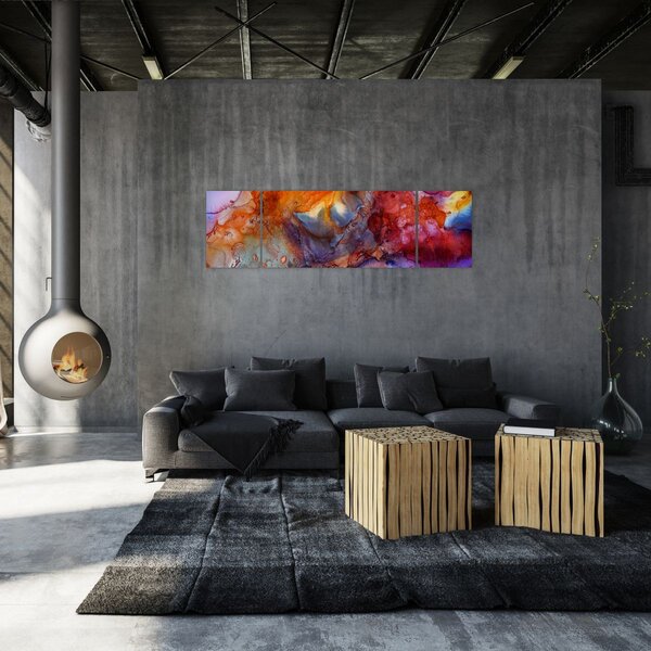 Obraz - Abstraktní inkoustové umění (170x50 cm)