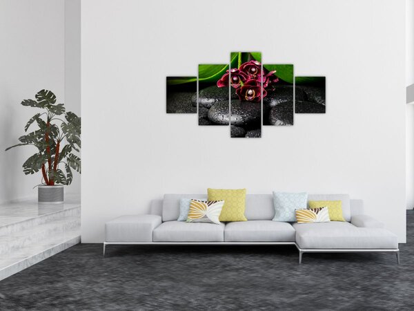 Obraz - Lávové kameny (125x70 cm)
