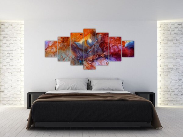 Obraz - Abstraktní inkoustové umění (210x100 cm)