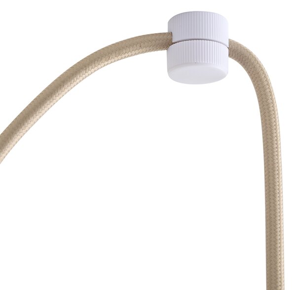 Designová závěsná lampa béžová s opálovým sklem 3-světlo - Tulip