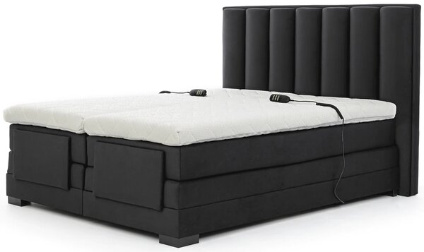 Boxspringová polohovací postel 140x200 VERION - černá 2