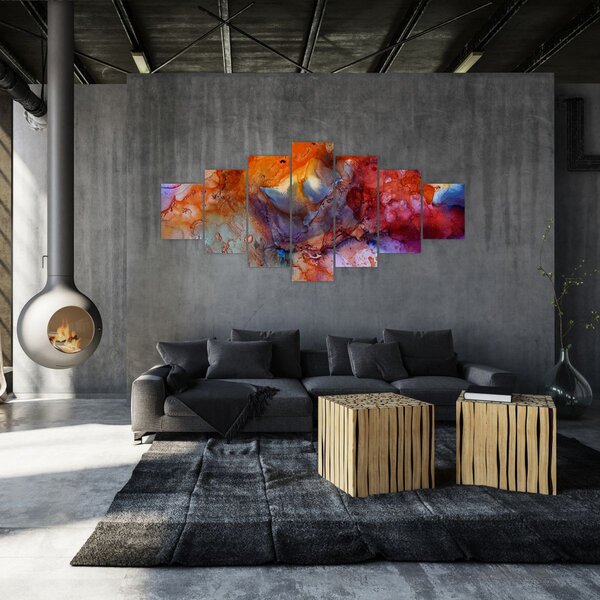 Obraz - Abstraktní inkoustové umění (210x100 cm)
