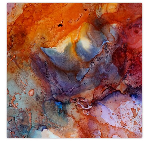 Obraz - Abstraktní inkoustové umění (30x30 cm)