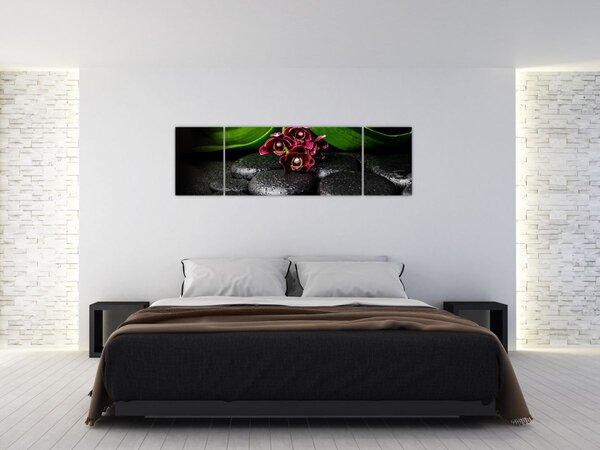 Obraz - Lávové kameny (170x50 cm)