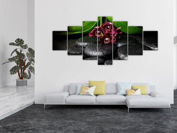 Obraz - Lávové kameny (210x100 cm)