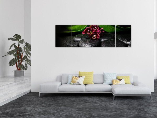 Obraz - Lávové kameny (170x50 cm)