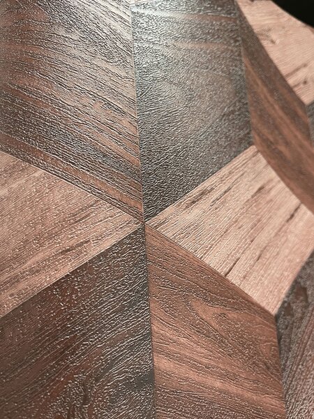 3D vliesová tapeta na zeď, červeno-hnědá, imitace dřeva, RE521096, Renaissance, Design Id