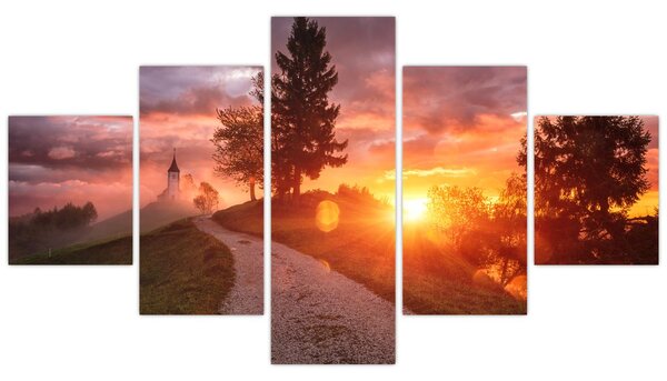 Obraz - Jamnik, Slovinsko (125x70 cm)