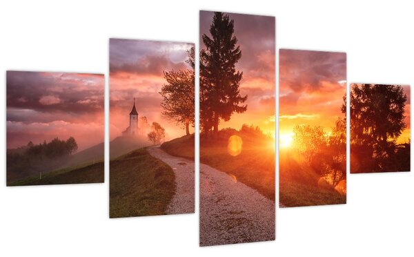 Obraz - Jamnik, Slovinsko (125x70 cm)