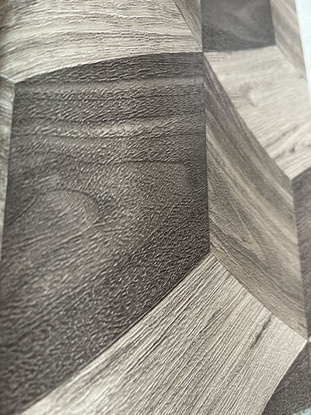3D vliesová tapeta na zeď, hnědá, imitace dřeva, RE521094, Renaissance, Design Id