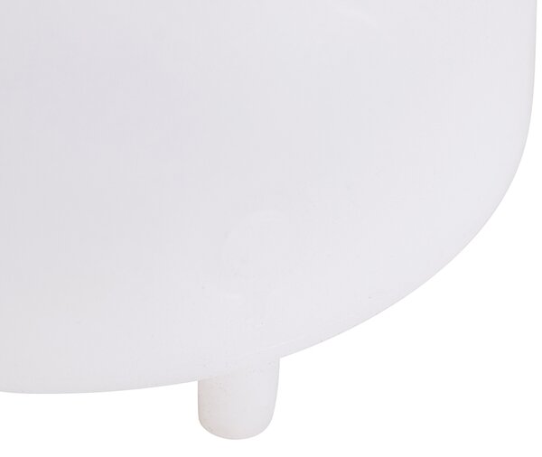 Stolní lampa bílá IP44 vč. Bluetooth reproduktoru - Storm Music