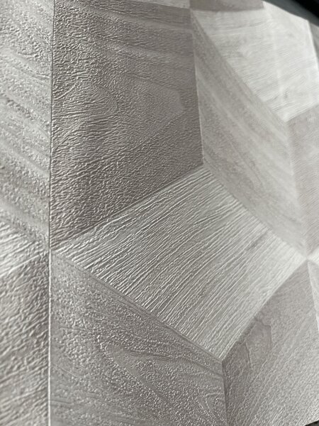 3D vliesová tapeta na zeď, světle béžovo-šedá, imitace dřeva, RE521091, Renaissance, Design Id