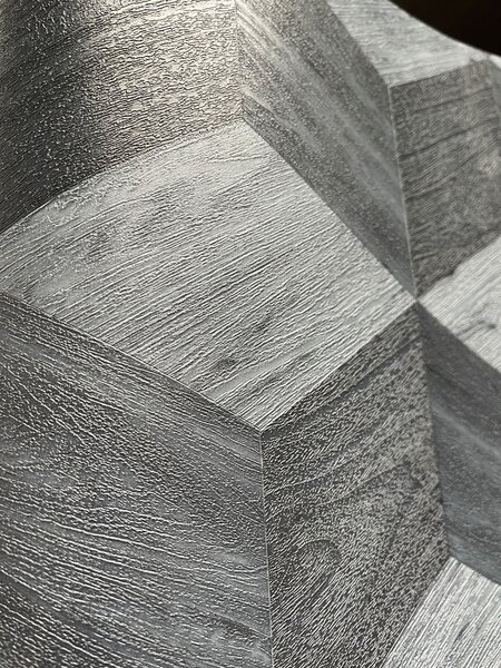3D vliesová tapeta na zeď, tmavě šedá, imitace dřeva, RE521093, Renaissance, Design Id