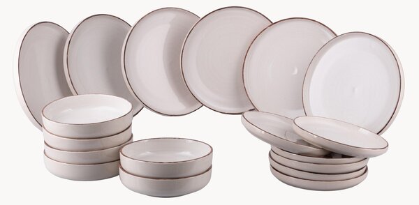Sada porcelánového nádobí Modern, pro 6 osob, 18 dílů