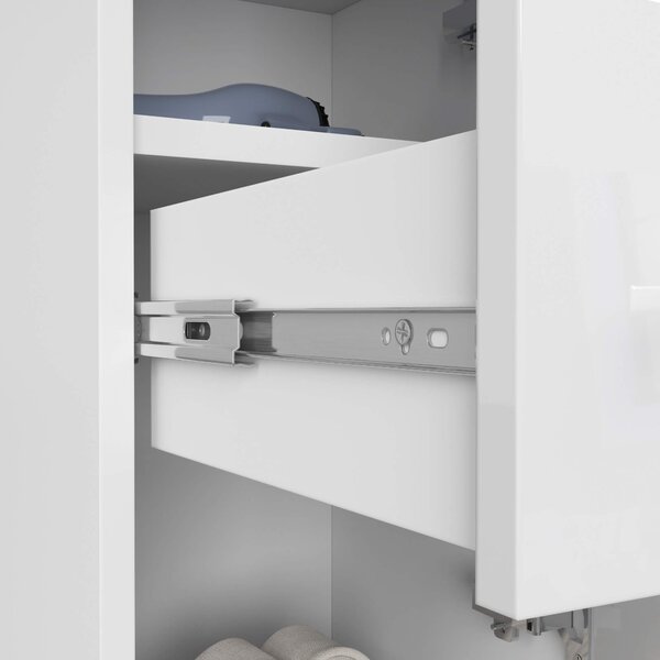 Ak furniture Koupelnová skříňka Fin bílá lesk