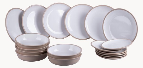Sada porcelánového nádobí Bistrot, pro 6 osob, 18 dílů