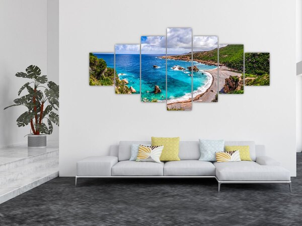 Obraz - Sardinie (210x100 cm)