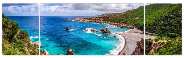Obraz - Sardinie (170x50 cm)