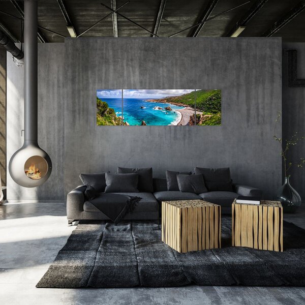 Obraz - Sardinie (170x50 cm)