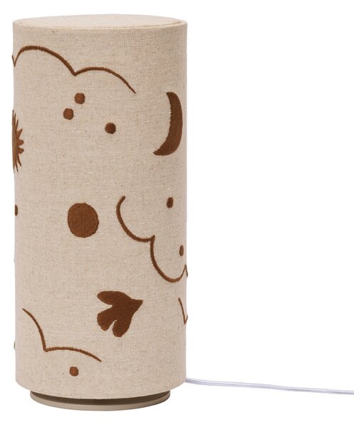 Stolní lampa ferm LIVING, stmívatelné, Béžová, Dětský pokoj, Tkanina / Textil, Young lifestyle