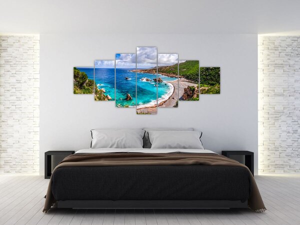 Obraz - Sardinie (210x100 cm)