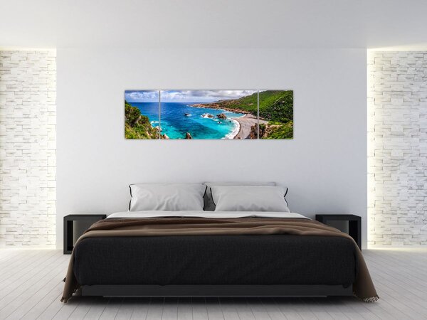 Obraz - Sardinie (170x50 cm)