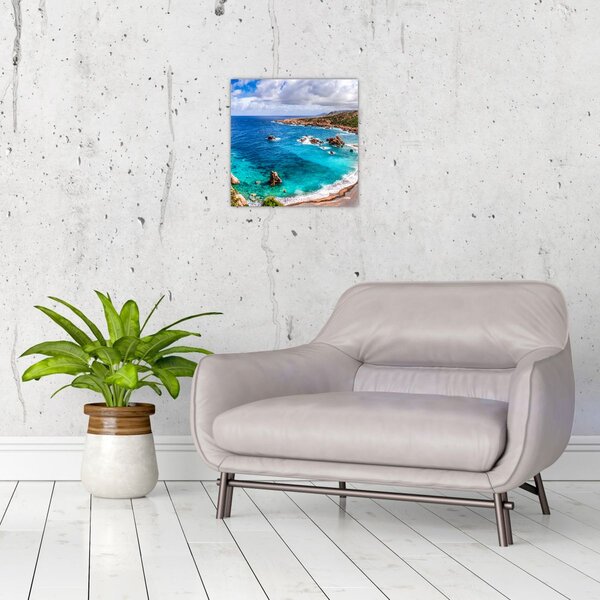 Obraz - Sardinie (30x30 cm)