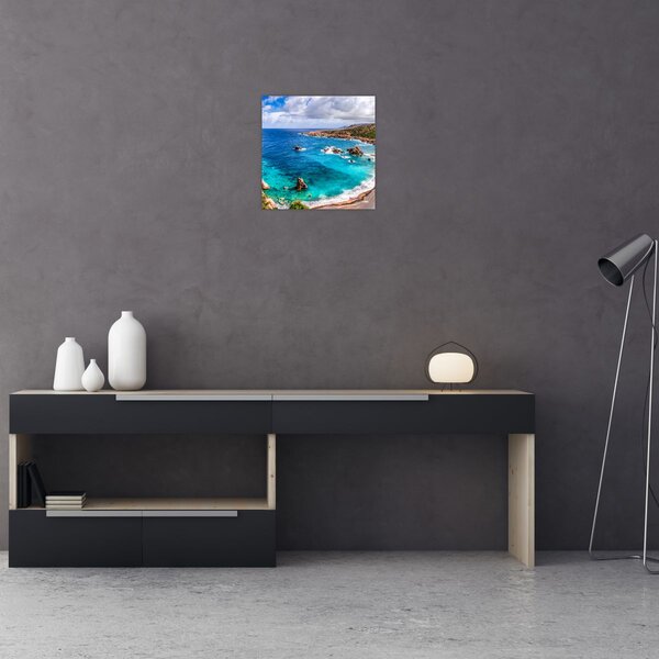 Obraz - Sardinie (30x30 cm)
