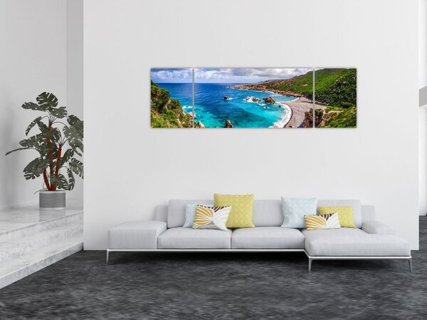 Obraz - Sardinie (170x50 cm)