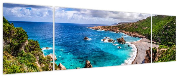 Obraz - Sardinie (170x50 cm)