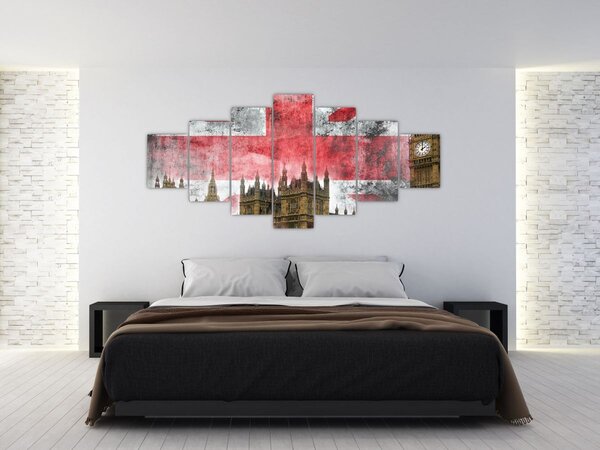 Obraz - Londýn (210x100 cm)