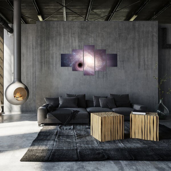 Obraz - Spirální galaxie (125x70 cm)