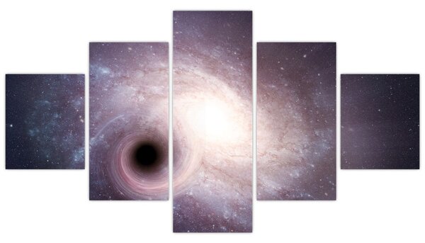 Obraz - Spirální galaxie (125x70 cm)