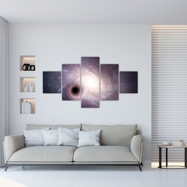 Obraz - Spirální galaxie (125x70 cm)