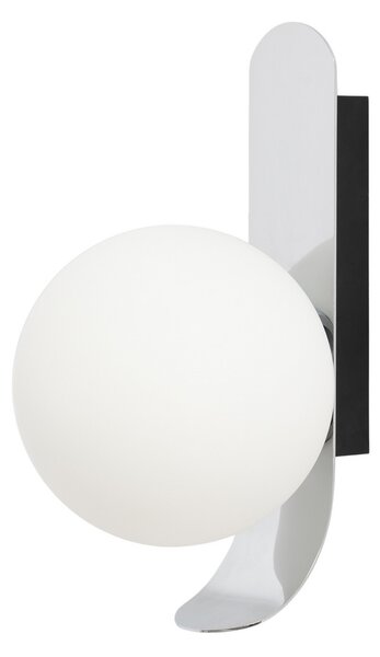 Nástěnná Svítidla NOLA, Pearl, Metalická, Obývací pokoj, Sklo, Design