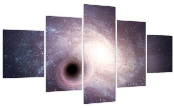 Obraz - Spirální galaxie (125x70 cm)