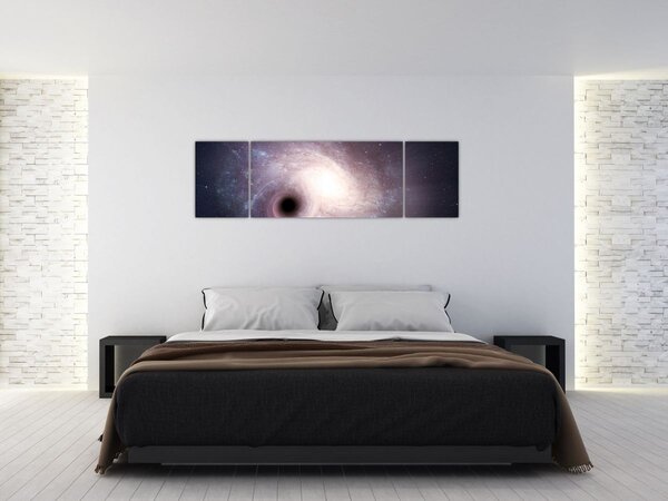 Obraz - Spirální galaxie (170x50 cm)
