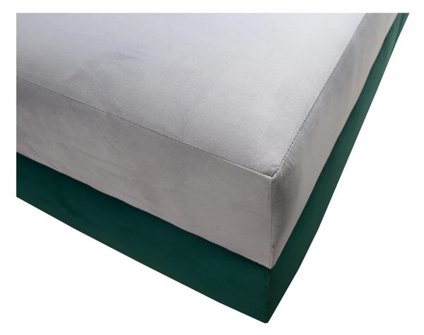Čalouněná postel Kvadrat II, 200x160, zelená/šedá (an 4810/4817)