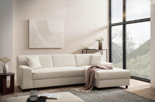 ROHOVÁ SEDAČKA, textil, krémová MID.YOU - Sedací soupravy, Online Only