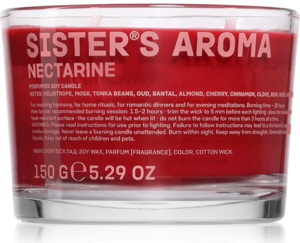 Sister's Aroma Nectarine vonná svíčka 150 g