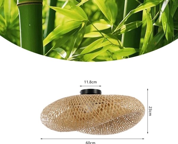 Immax 08298L - Stropní svítidlo BOHO HILO 1xE27/40W/230V pr. 60 cm