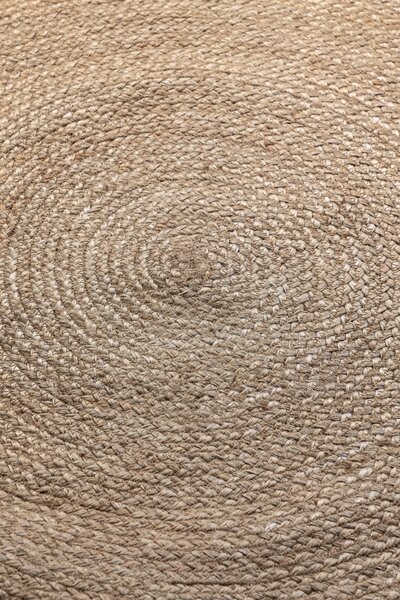 Hanse Home, Kusový koberec Jute Braided 106006 Grey Brown kruh, 140x140 (průměr) kruh, hnědá, chodba / předsíň